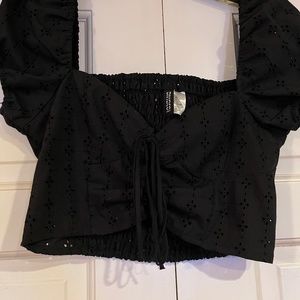 Divided brand crop top